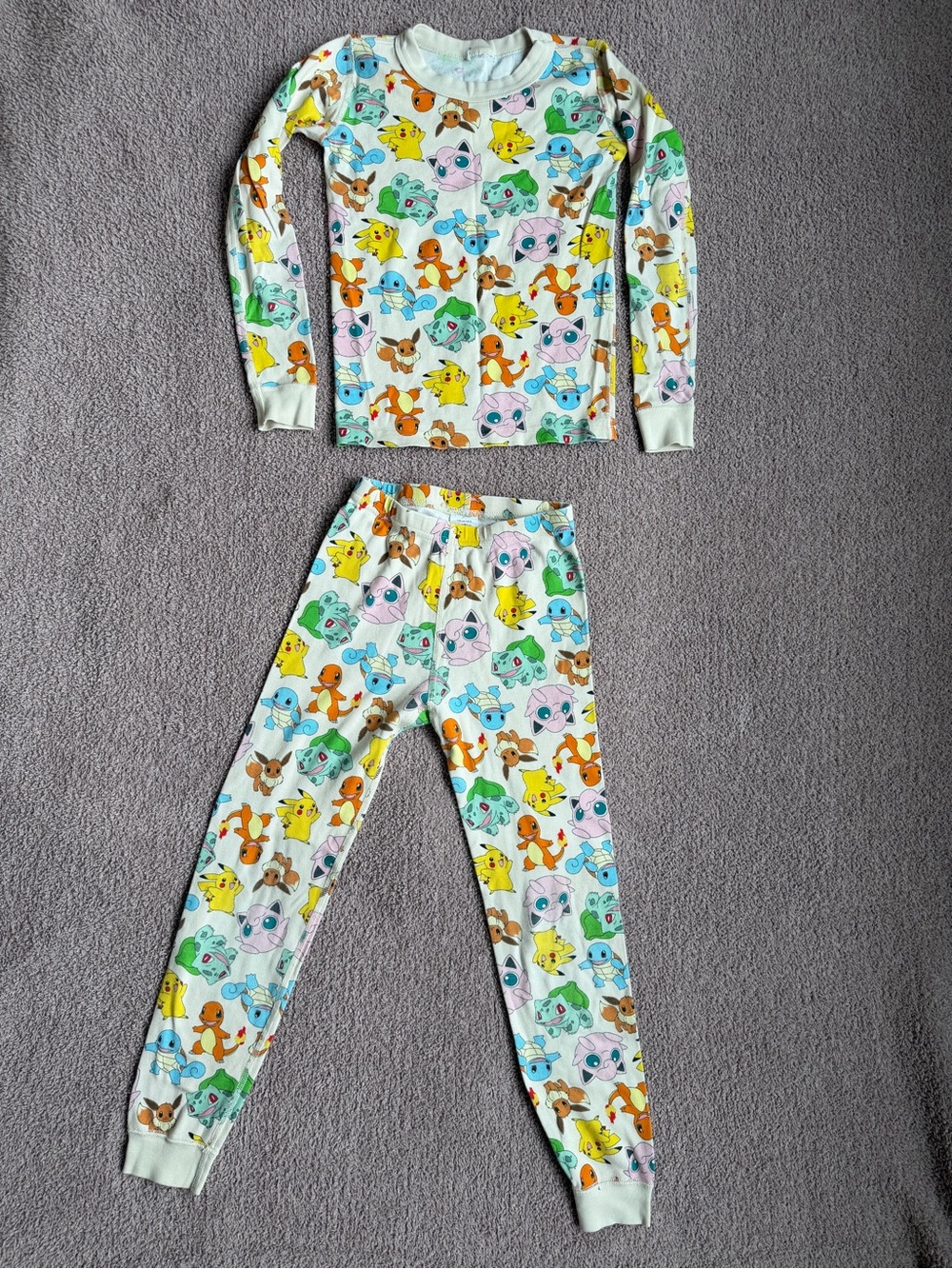 Hanna Andersson Pokemon Long John Pajamas, Boys/Girls, 8/130cm